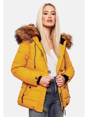 Navahoo Navahoo Kurtka zimowa Zoja Żółty Casual Fit