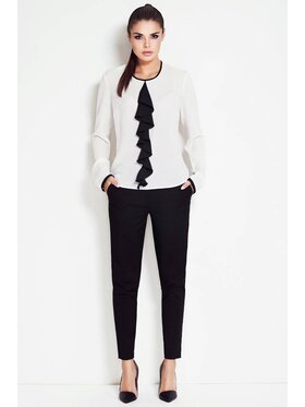 Awama Awama Blusa A047 Écru Basic Fit