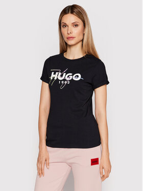 Hugo Hugo Тишърт 50476111 Черен Slim Fit