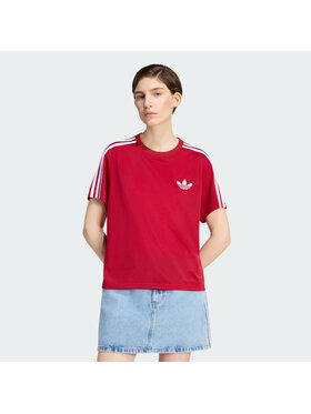adidas adidas T-Shirt FIREBIRD TEE Czerwony Loose Fit