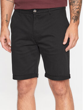 Solid Solid Σορτς υφασμάτινο 21200395 Μαύρο Regular Fit