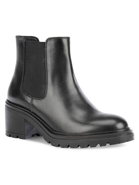 Geox Geox Členková obuv s elastickým prvkom D Damiana D16QCG 00043 C9999 Čierna
