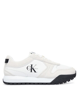 Calvin Klein Calvin Klein Snīkeri Toothy Runner Irregular Lines YM0YM01461 Krēmkrāsas