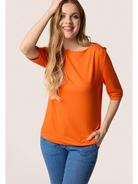 QUIOSQUE QUIOSQUE Bluzka 1VF001 Pomarańczowy Regular Fit