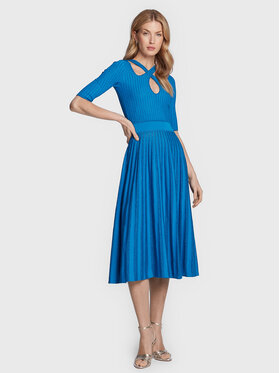 Pinko Pinko Sukienka codzienna Bitter 100413 A0L0 Niebieski Slim Fit