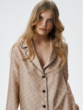 MARI PRETI MARI PRETI Blusa MONOGRAM M Beige Regular Fit