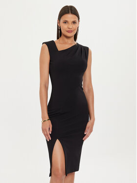 Rinascimento Rinascimento Koktel haljina CFC0119761003 Crna Slim Fit