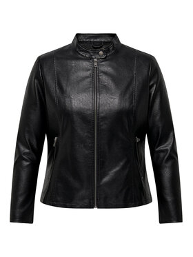ONLY Carmakoma ONLY Carmakoma Geacă din imitație de piele 15295532 Negru Regular Fit
