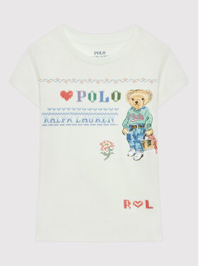 Polo Ralph Lauren Polo Ralph Lauren T-Shirt 310869533001 Biały Regular Fit