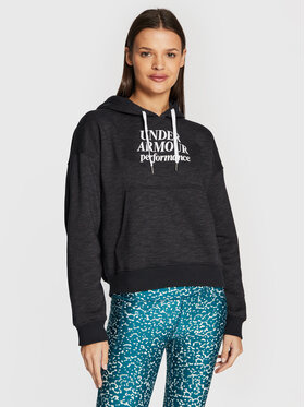 Under Armour Under Armour Pulóver Essential Fleece Script 1374107 Fekete Regular Fit