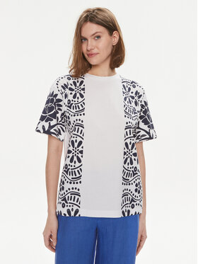 Weekend Max Mara Weekend Max Mara T-shirt Viterbo 2415971032 Bianco Loose Fit