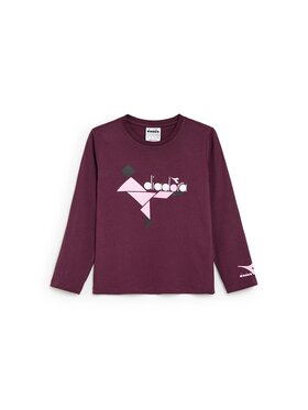 Diadora Diadora Bluzka JG.T-SHIRT LS GLEE Fioletowy Basic Fit