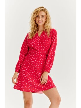 NAOKO NAOKO Každodenné šaty Strawberry Confetti Červená Regular Fit