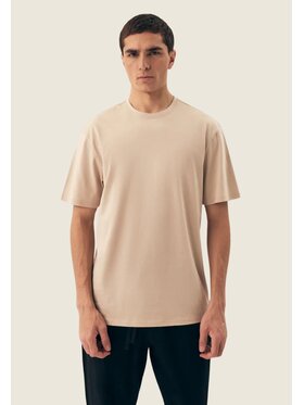 Henderson Henderson T-Shirt 43027 Beżowy Regular Fit