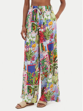 Seafolly Seafolly Spodnie materiałowe La Boca 55599-PA Kolorowy Wide Leg