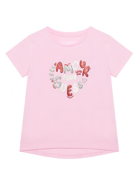 Guess Guess T-shirt K6RI02 K6YW4 Rosa Relaxed Fit