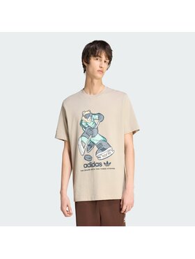 adidas adidas T-Shirt 163032 Beżowy Loose Fit