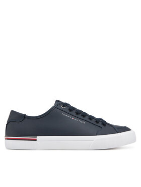 Tommy Hilfiger Tommy Hilfiger Сникърси Core Corporate Vulc Leather FM0FM05399 Тъмносин