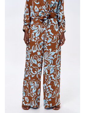 blue shadow blue shadow Spodnie damskie Safira Brązowy Regular Fit