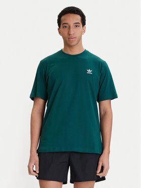 adidas adidas T-Shirt Trefoil Essentials KD1323 Grün Regular Fit