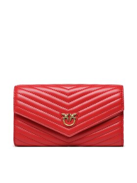 Pinko Pinko Portofel Mare de Damă Compact Wallet L PE 23 PCPL 100882 A0GK Roșu