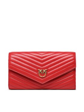Pinko Pinko Veľká dámska peňaženka Compact Wallet L PE 23 PCPL 100882 A0GK Červená