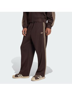 adidas adidas Spodnie materiałowe 159018 Brązowy Loose Fit