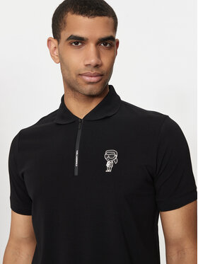 KARL LAGERFELD Polo Majica 745400 543221 Črna Regular Fit