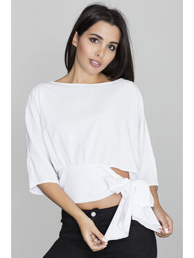 FIGL FIGL Blúzka M568 Biela Regular Fit