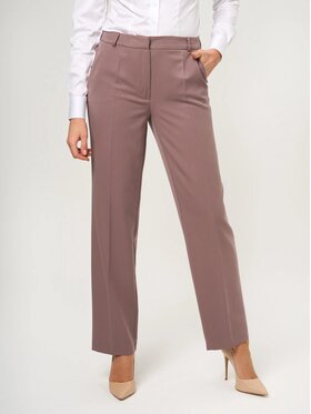 Willsoor Willsoor Spodnie materiałowe 68237 Brązowy jasny Regular Fit