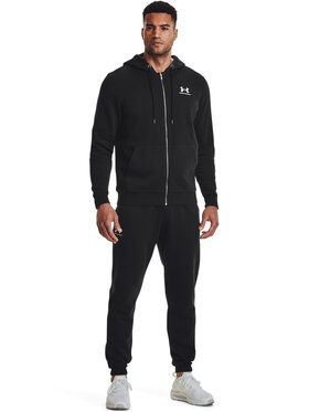 Under Armour Donji Dio Trenerke UA Essential Fleece Jogger 1373882 Crna Regular Fit