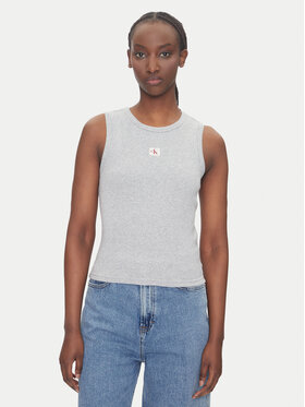 Calvin Klein Jeans Calvin Klein Jeans Топ LV047C201G Сірий Slim Fit