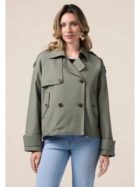 Oltre Oltre Cappotto 0056J000095N035 Verde Over Fit