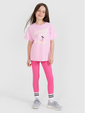 4F 4F T-Shirt HAVE SOME FUN Różowy jasny Regular Fit