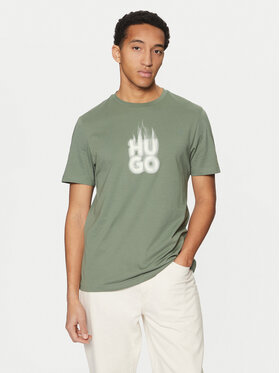 HUGO HUGO T-krekls Dalayer 50535363 Zaļš Regular Fit