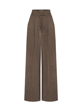 Duende Duende Spodnie damskie Mero Pants Brązowy Regular Fit