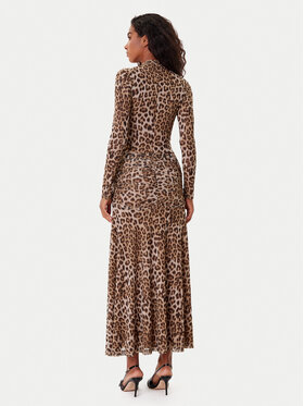 Bardot Bardot Abito da cocktail Lea Printed 58853DB8 Marrone Regular Fit