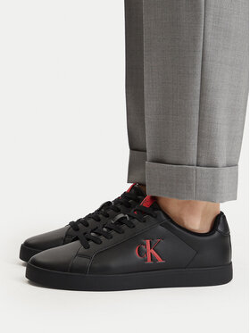Calvin Klein Calvin Klein Sneakersy 3 Cupsole Derby Pu Smo HM0HM02458 Czarny