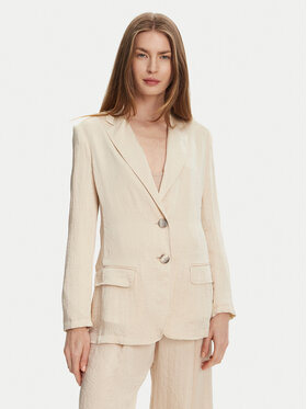 Marella Marella Sako Selz 2513041085 Écru Regular Fit