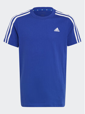 adidas adidas T-Shirt Essentials 3-Stripes Cotton T-Shirt IC0604 Modrá Regular Fit