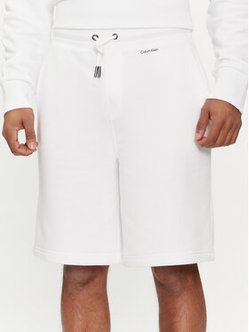 Calvin Klein Calvin Klein Pantaloni scurți sport Nano Logo K10K112689 Alb Regular Fit