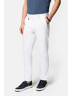 Lancerto Lancerto Spodnie materiałowe Monaco SP082123000007 Biały Slim Fit