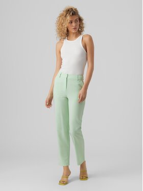 Vero Moda Hlače Zelda 10261257 Zelena Straight Fit