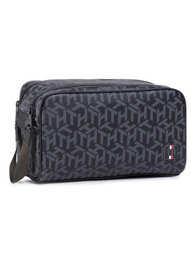 Tommy Hilfiger Tommy Hilfiger Kosmetyczka Coated Canvas Washbag AM0AM06514 Czarny