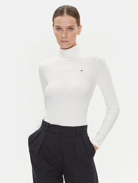 Tommy Hilfiger Tommy Hilfiger Поло 5x2 WW0WW39826 Екрю Slim Fit