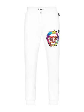 PHILIPP PLEIN PHILIPP PLEIN Joggers kalhoty 22471 Bílá Jogger Fit