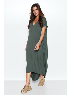 Numinou Numinou Sukienka letnia NU387 Khaki Oversize