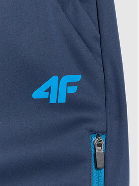 4F 4F Αδιάβροχο παντελόνι TREKKING Σκούρο μπλε Regular Fit