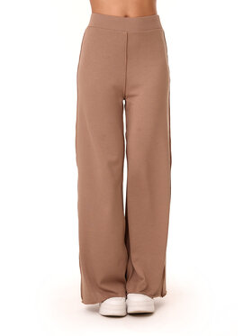MANDRAGORA MANDRAGORA Spodnie dzianinowe Comfy Beżowy Over Fit