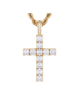 ICED STUFF ICED STUFF Prívesok Diamond Cross Zlatá